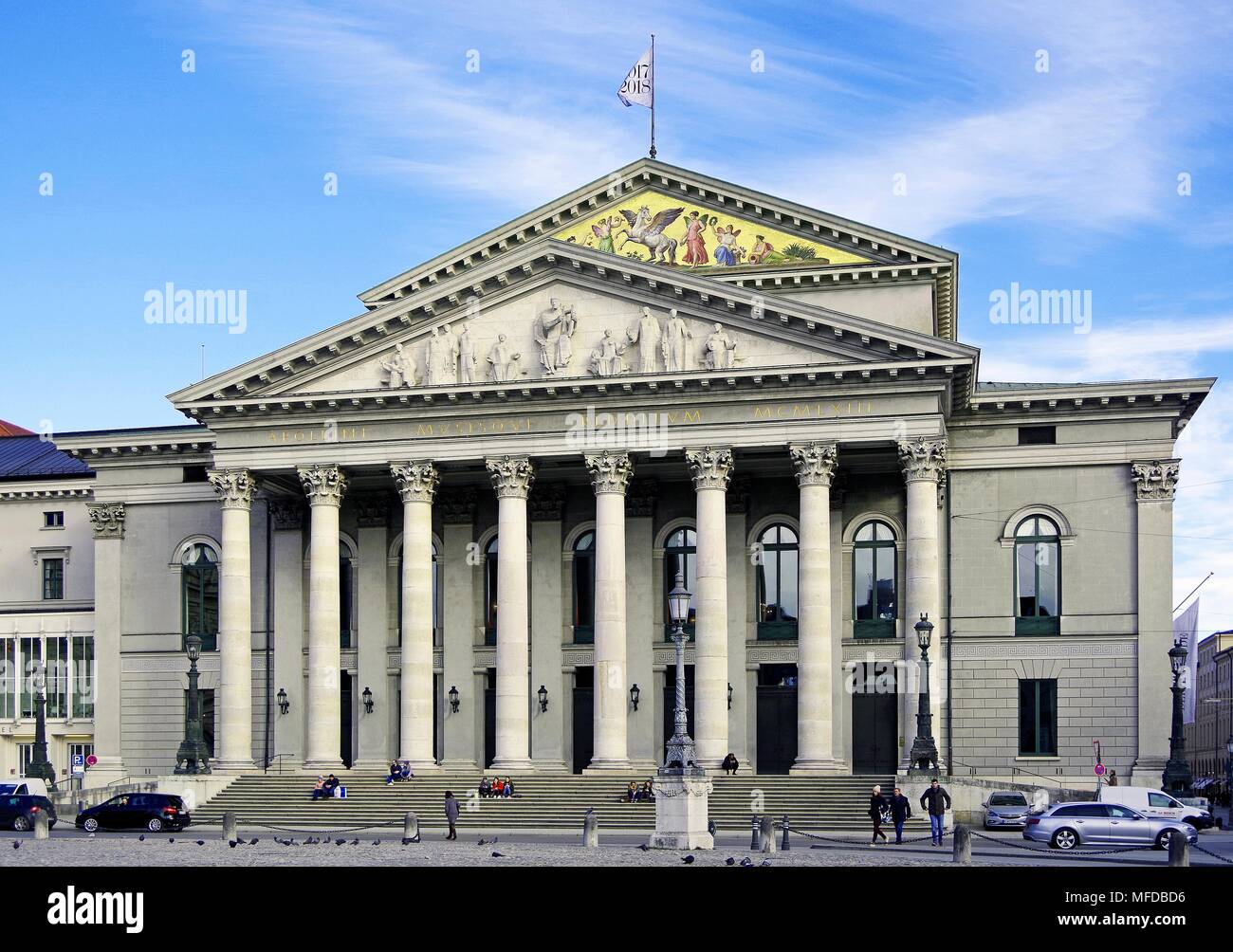 The National Theatre, Germany, MaxJosephPlatz, in Munich, an historic