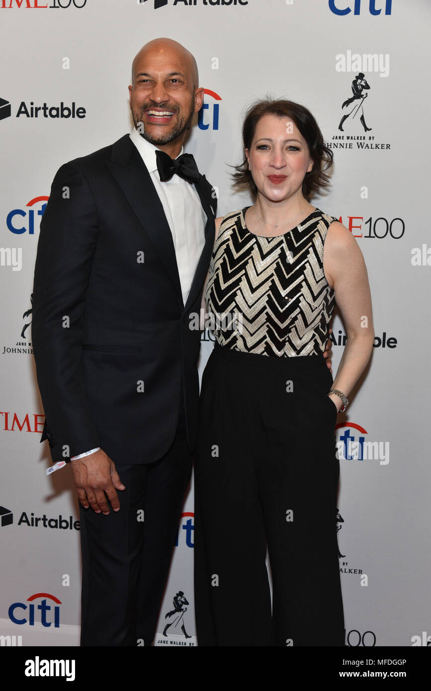 New York, USA. 24th Apr, 2018. Keegan-Michael Key and Elisa Pugliese ...