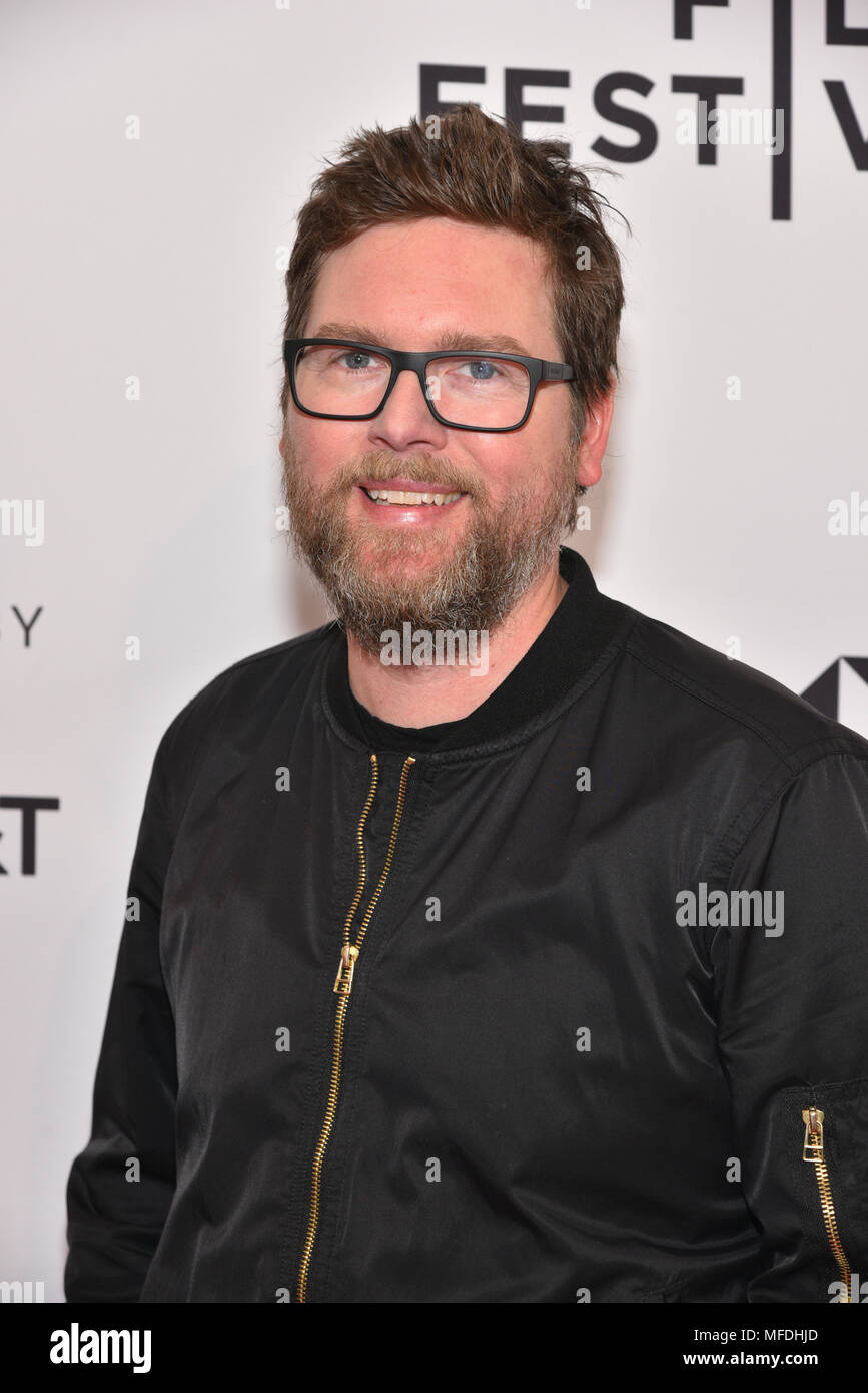 New York, USA. 24th April 2018. Biz Stone attends the screening of 'All These Small Moments' during the 2018 Tribeca Film Festival at SVA Theatre on April 24, 2018 in New York City. Credit: Erik Pendzich/Alamy Live News Stock Photo