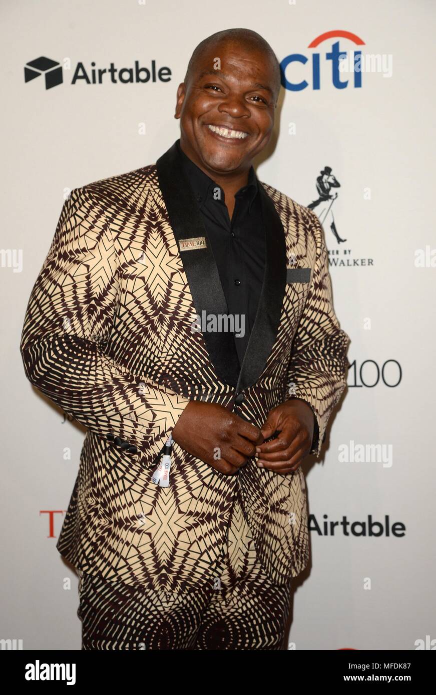 Kehinde Wiley at arrivals for TIME 100 Gala, Jazz at Lincoln Center's Frederick P. Rose Hall, New York, NY April 24, 2018. Photo By: Kristin Callahan/Everett Collection Stock Photo