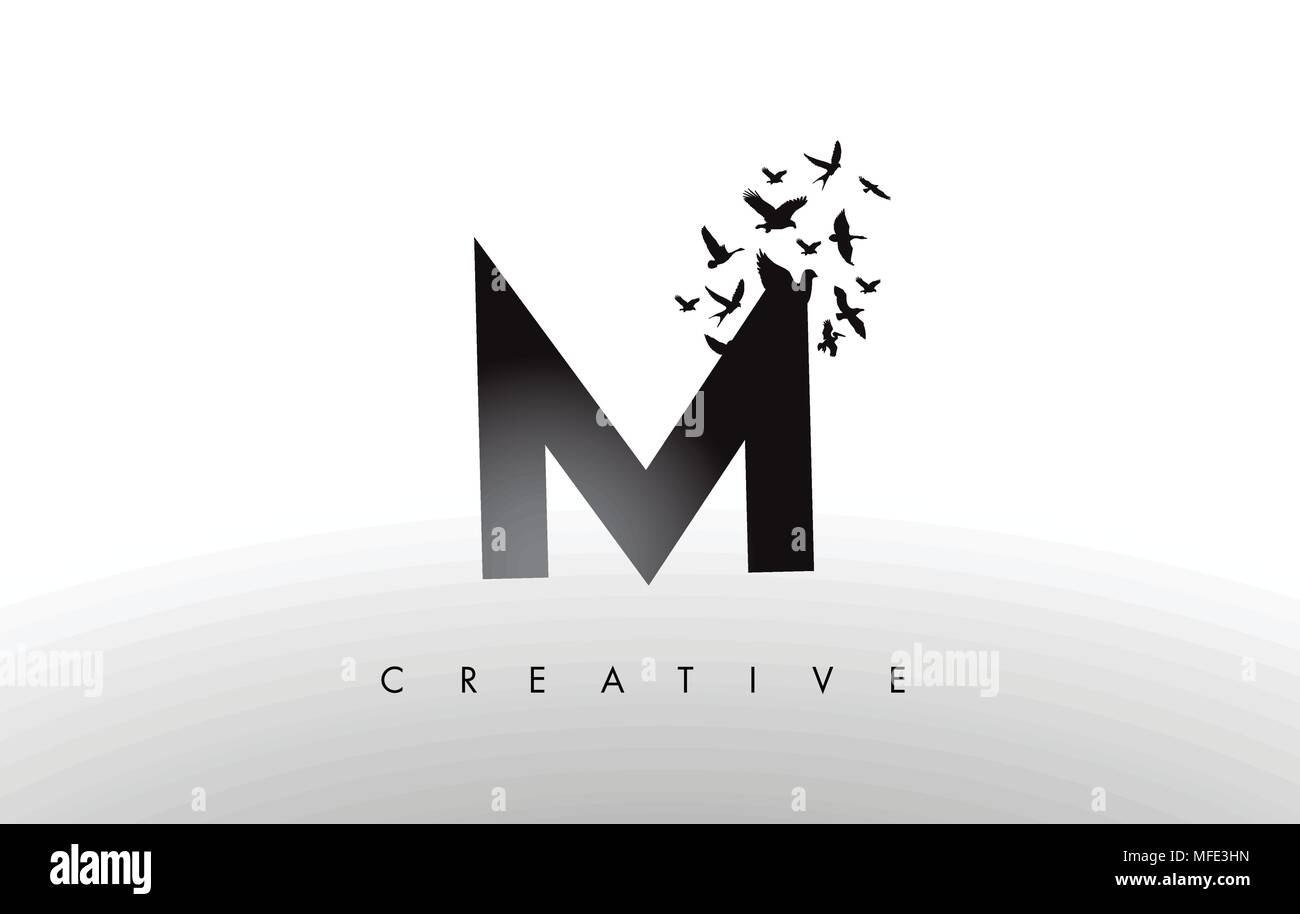 stylish and creative Letter M initial logo design with moon eclipse icon  vector template Stock Vector Image & Art - Alamy
