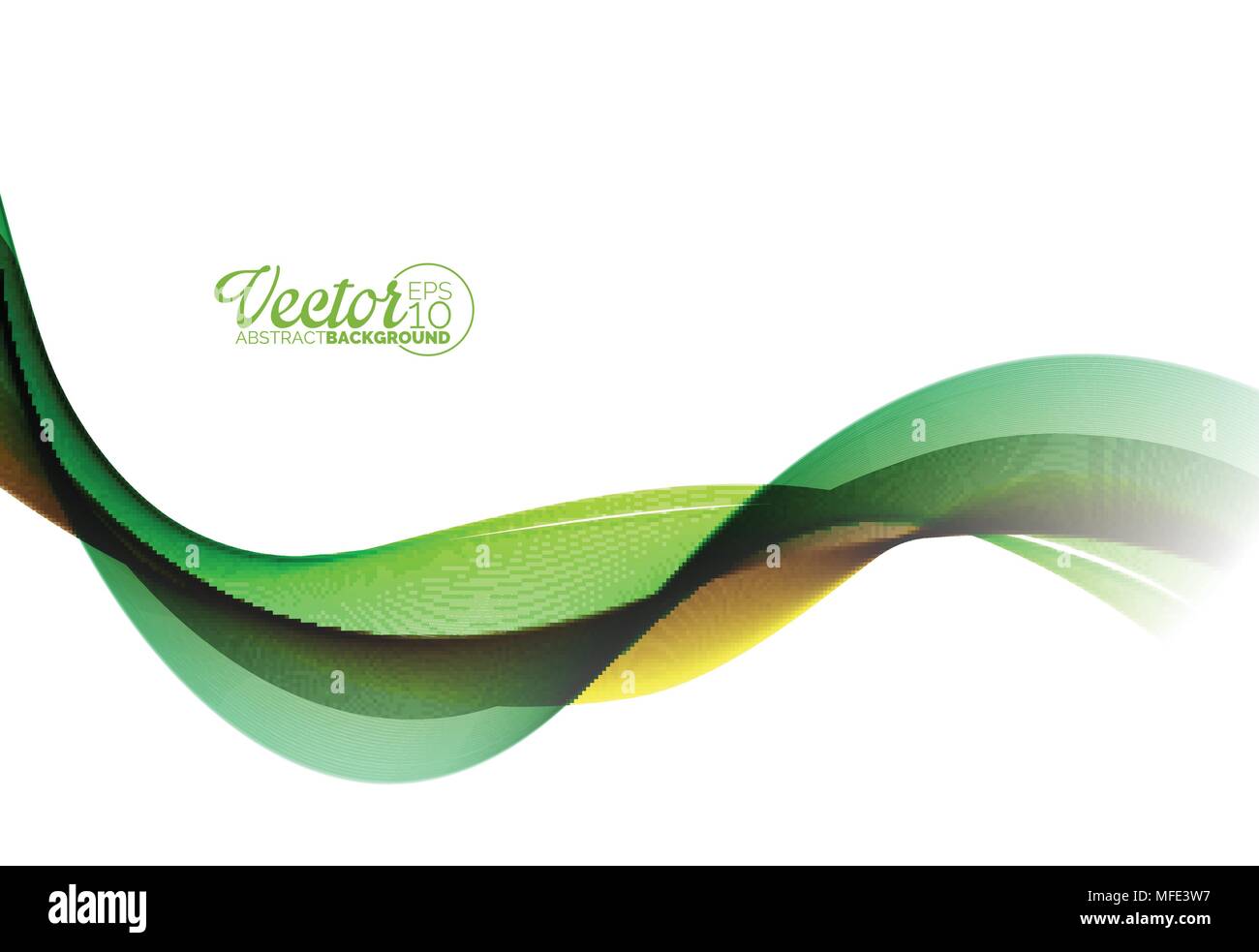 Abstract Wave Design on White Background. Vector Illustration Stock ...
