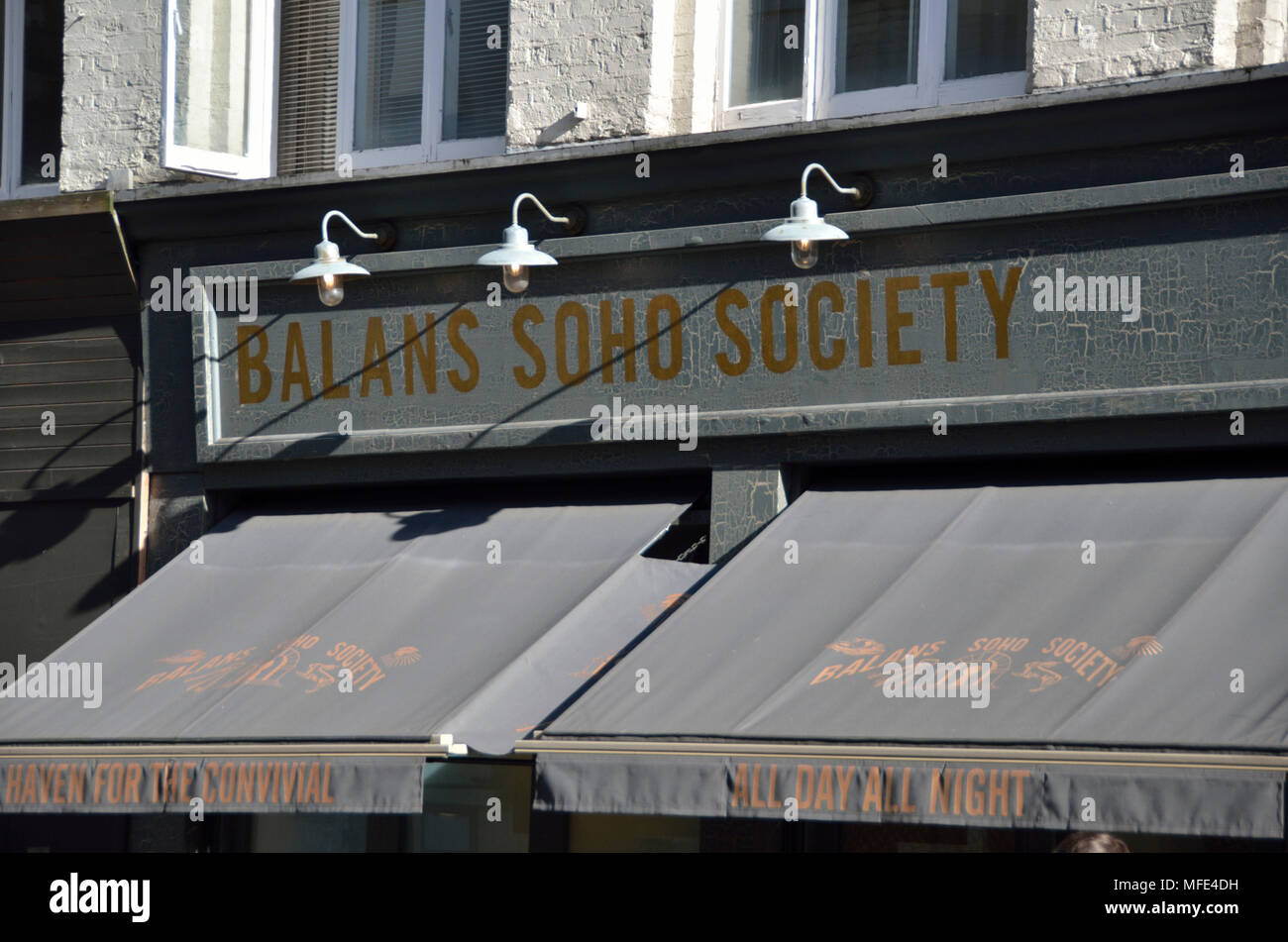 Balans Soho Society restaurant bar in Old Compton Street, Soho, London