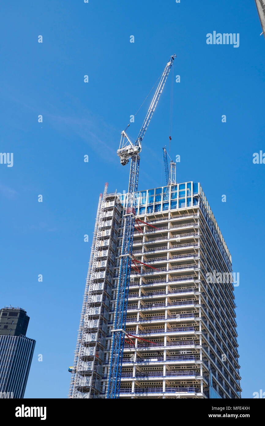 Construction work, City of London Financial Centre, UK Stock Photo