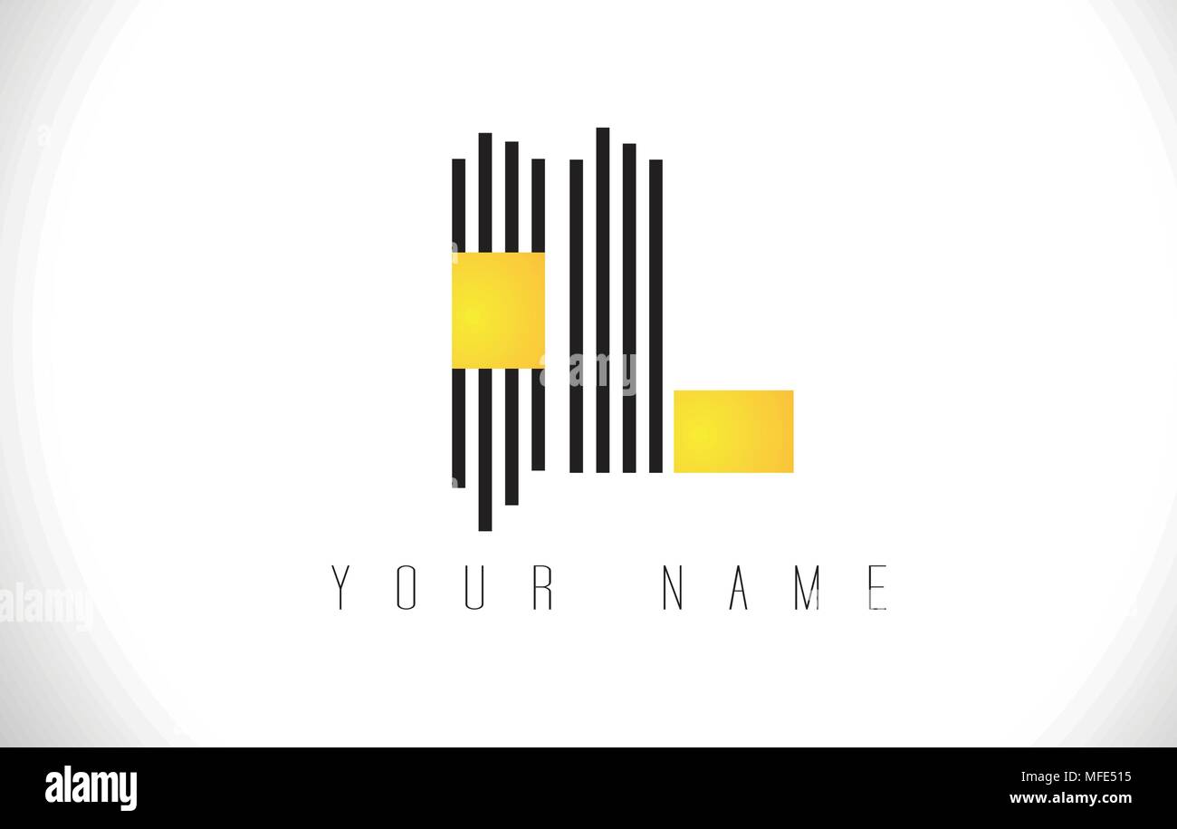 IL Black Lines Letter Logo. Creative Line Letters Design Vector ...