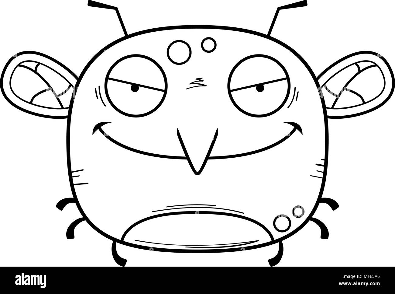 A cartoon illustration of an evil looking mosquito Stock Vector Image ...