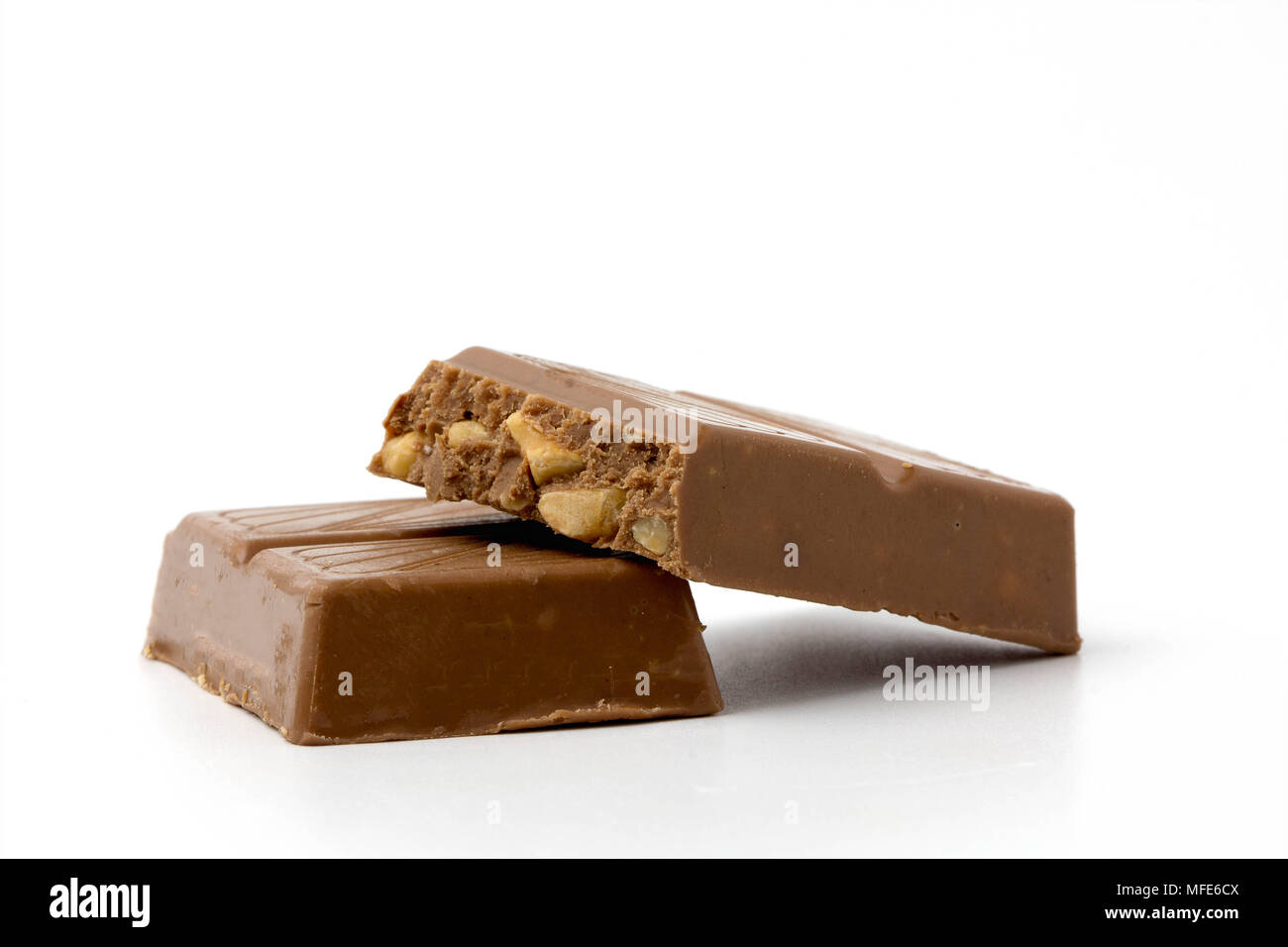 chocolate stuff nut isolated on white background.food sweet Stock Photo ...