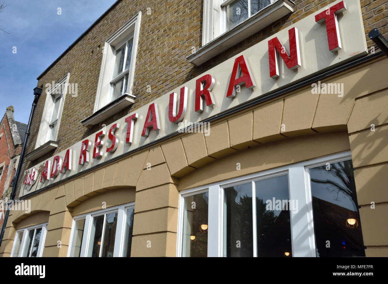 Ada restaurant in Enfield, London, UK. Stock Photo