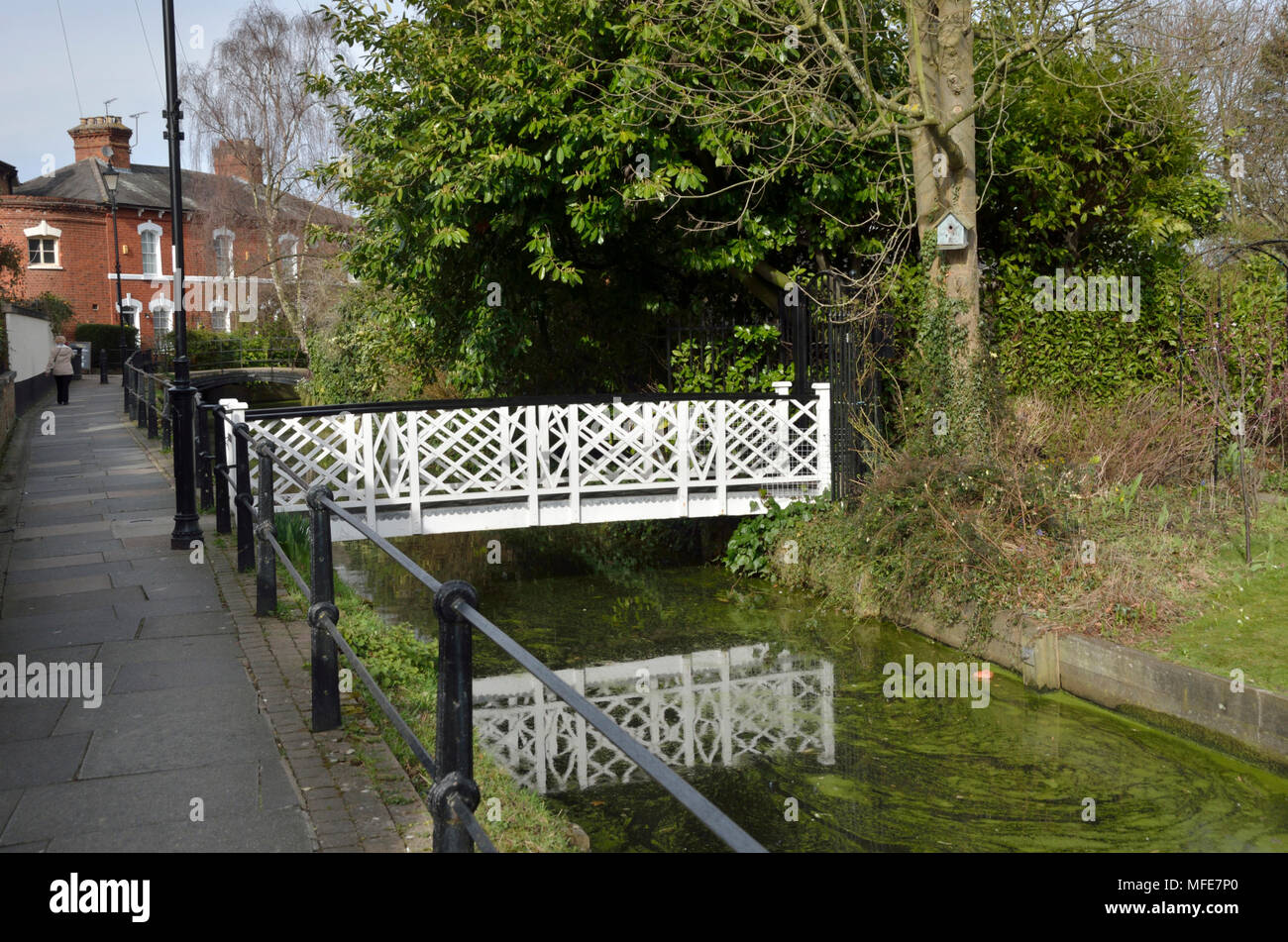 New River in Enfield, London, UK. Stock Photo