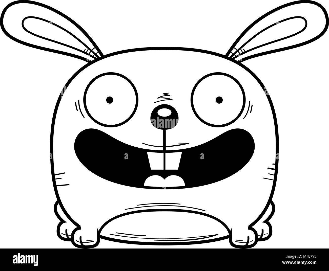 A cartoon illustration of a rabbit smiling Stock Vector Image & Art - Alamy