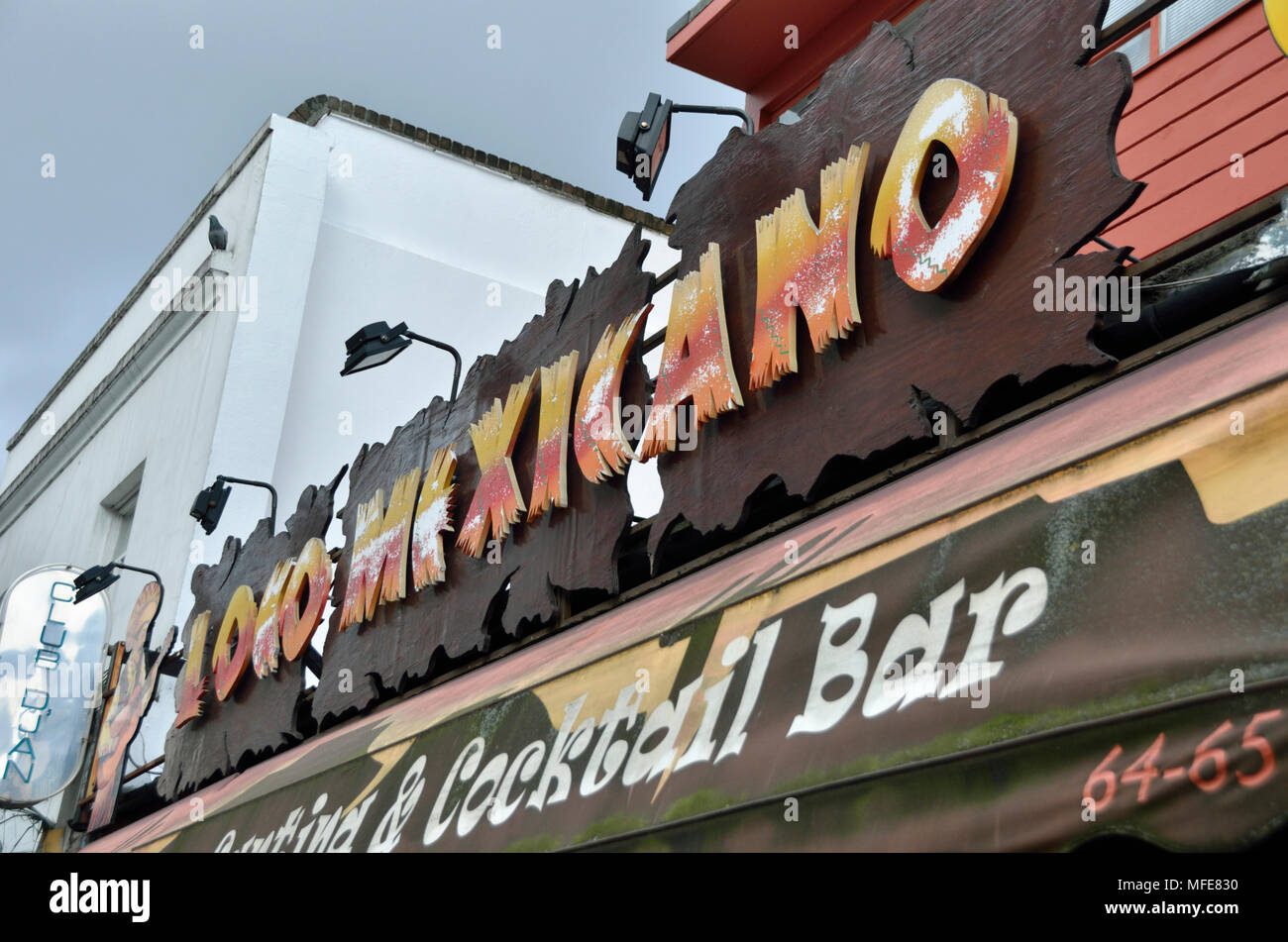 Loco Mexicano Mexican restaurant, Victoria, London, UK. Stock Photo