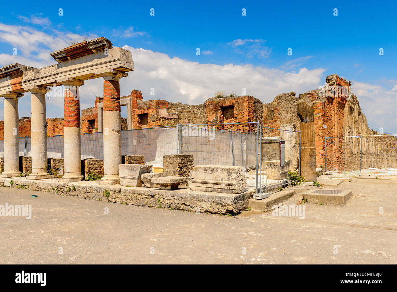 How Was Rome Destroyed The Forum of Pompeii, an ancient Roman town destroyed by the volcano ...