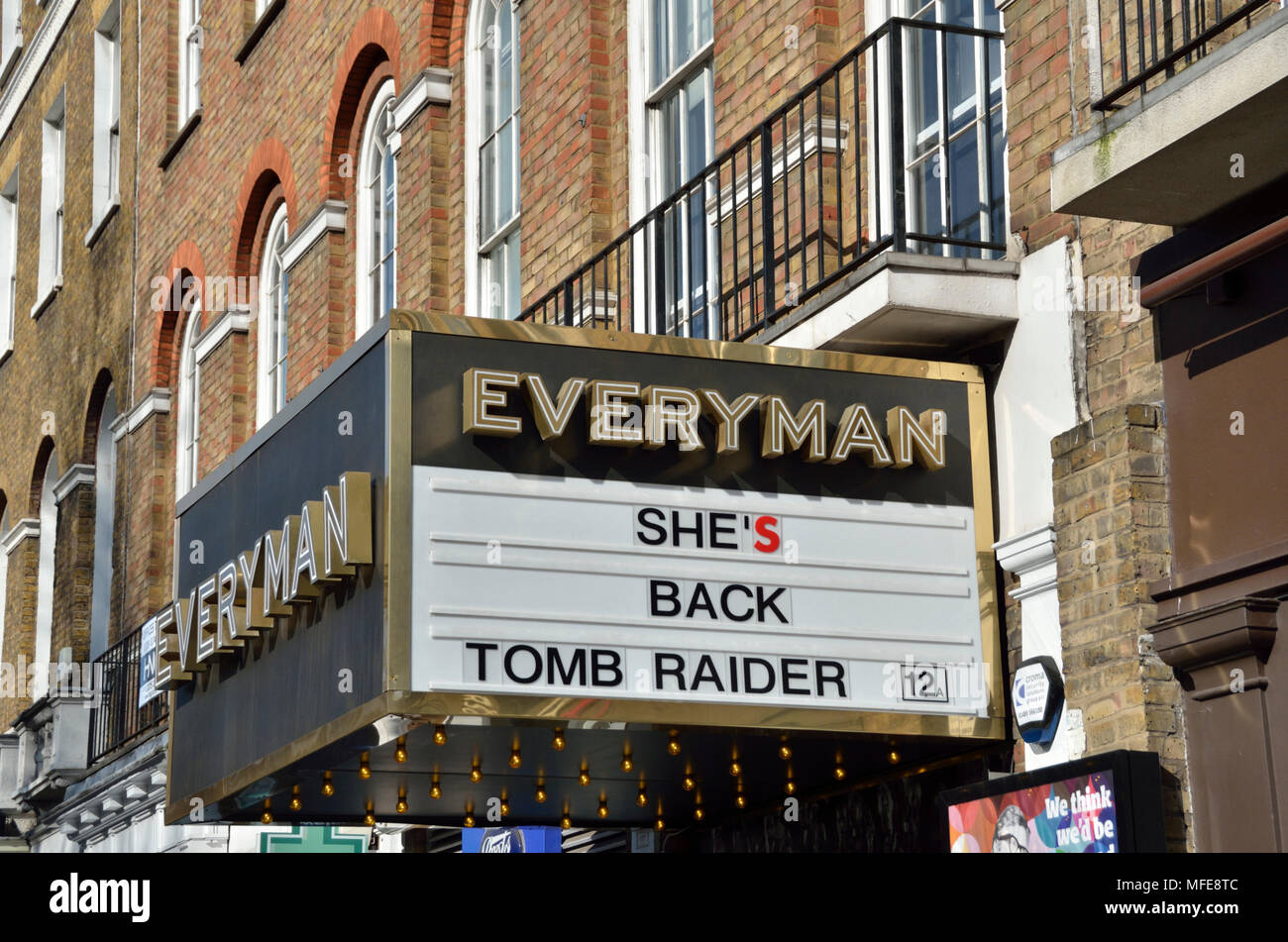 Everyman Cinema in Baker Street, Marylebone, London, UK. Stock Photo