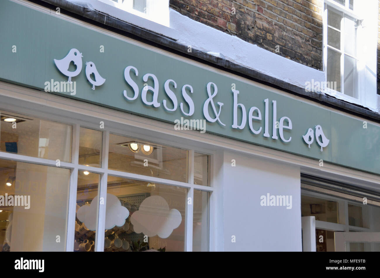 Sass and Belle homeware shop in Covent Garden, London, UK. Stock Photo