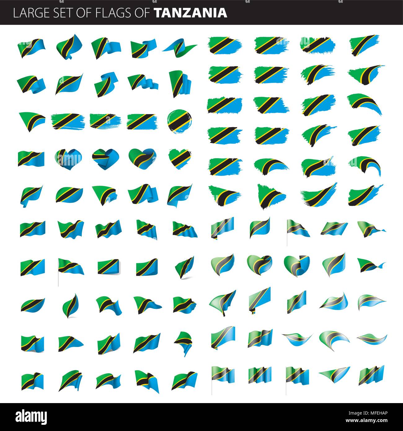 Tanzania flag, vector illustration Stock Vector Image & Art - Alamy