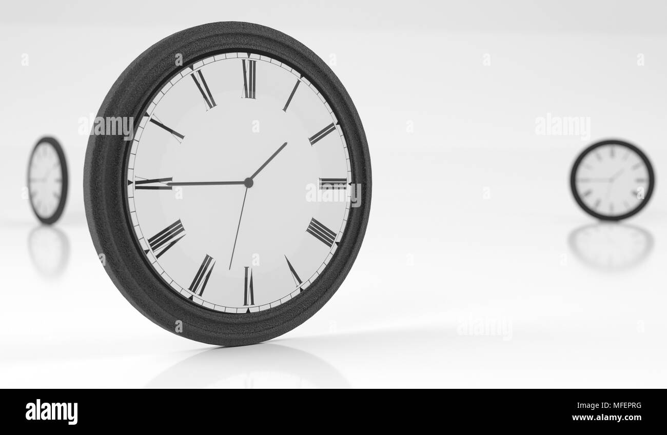 Clocks background Black and White Stock Photos & Images Alamy