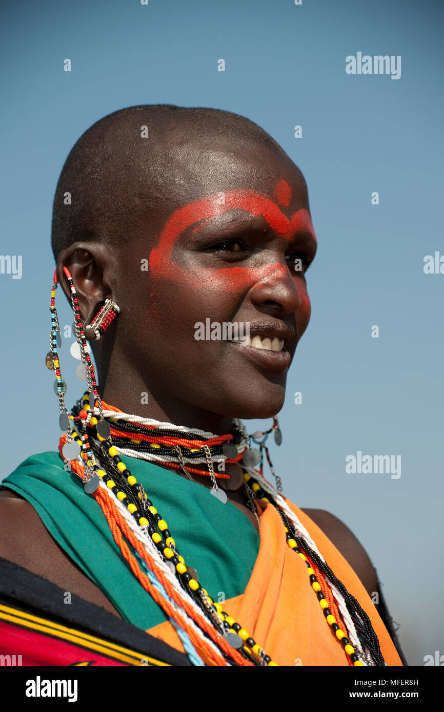 Masai woman; Kenya Stock Photo - Alamy
