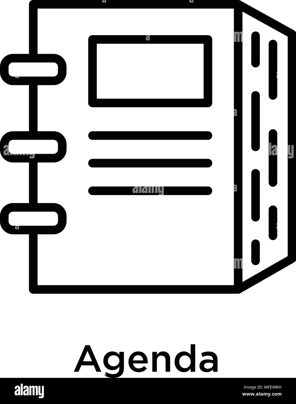 Agenda Icon Isolated On White Background Vector Illustration Stock Vector Image Art Alamy Agenda Icon Isolated On White Background Vector Illustration Stock Vector Image Art Alamy