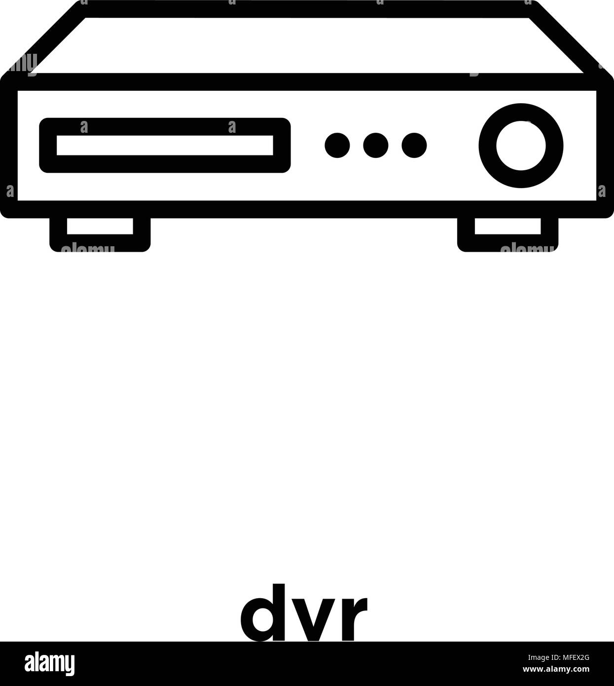 dvr icon isolated on white background, vector illustration Stock Vector  Image & Art - Alamy