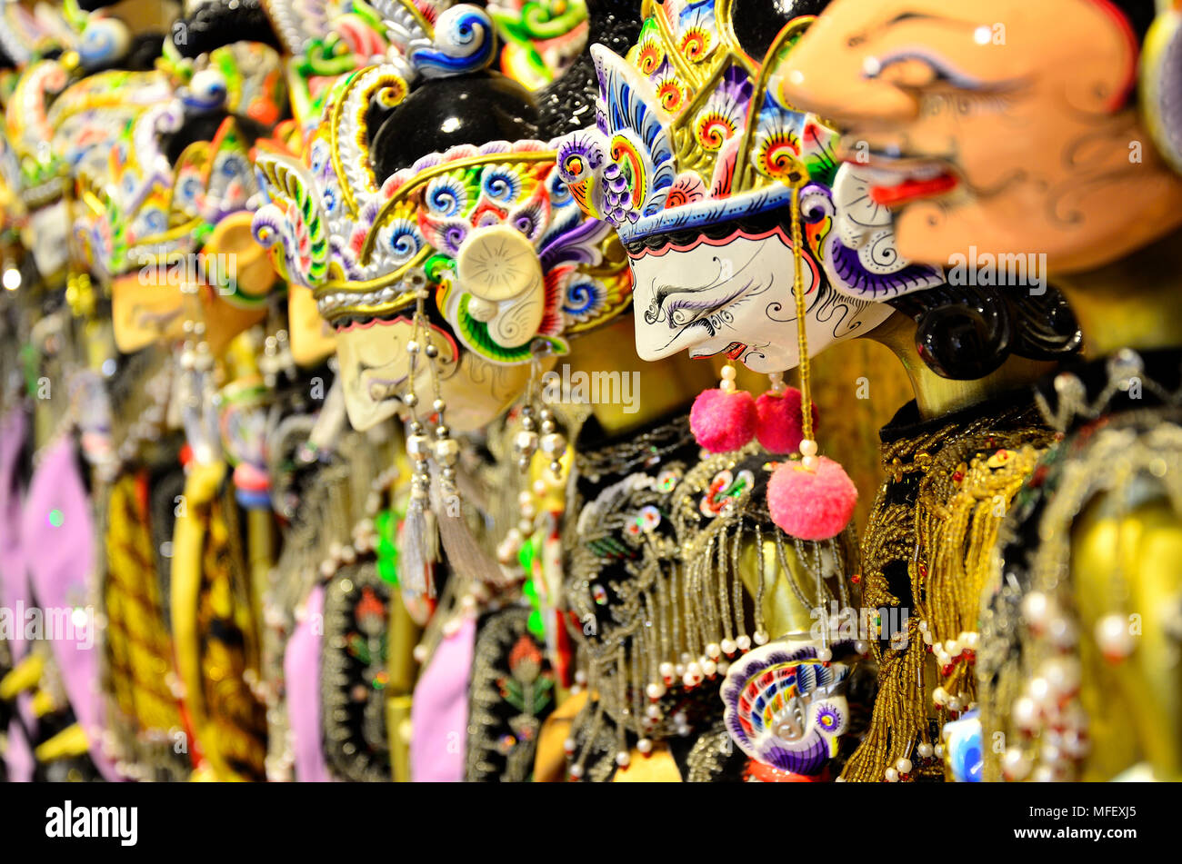 Indonesian traditional wayang golek wooden puppet Stock Photo Alamy