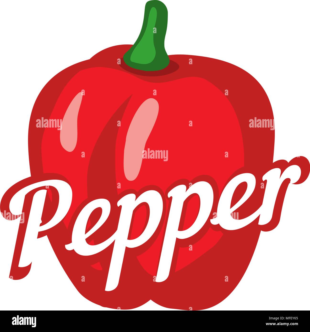 Ripe Pepper Stock Vector