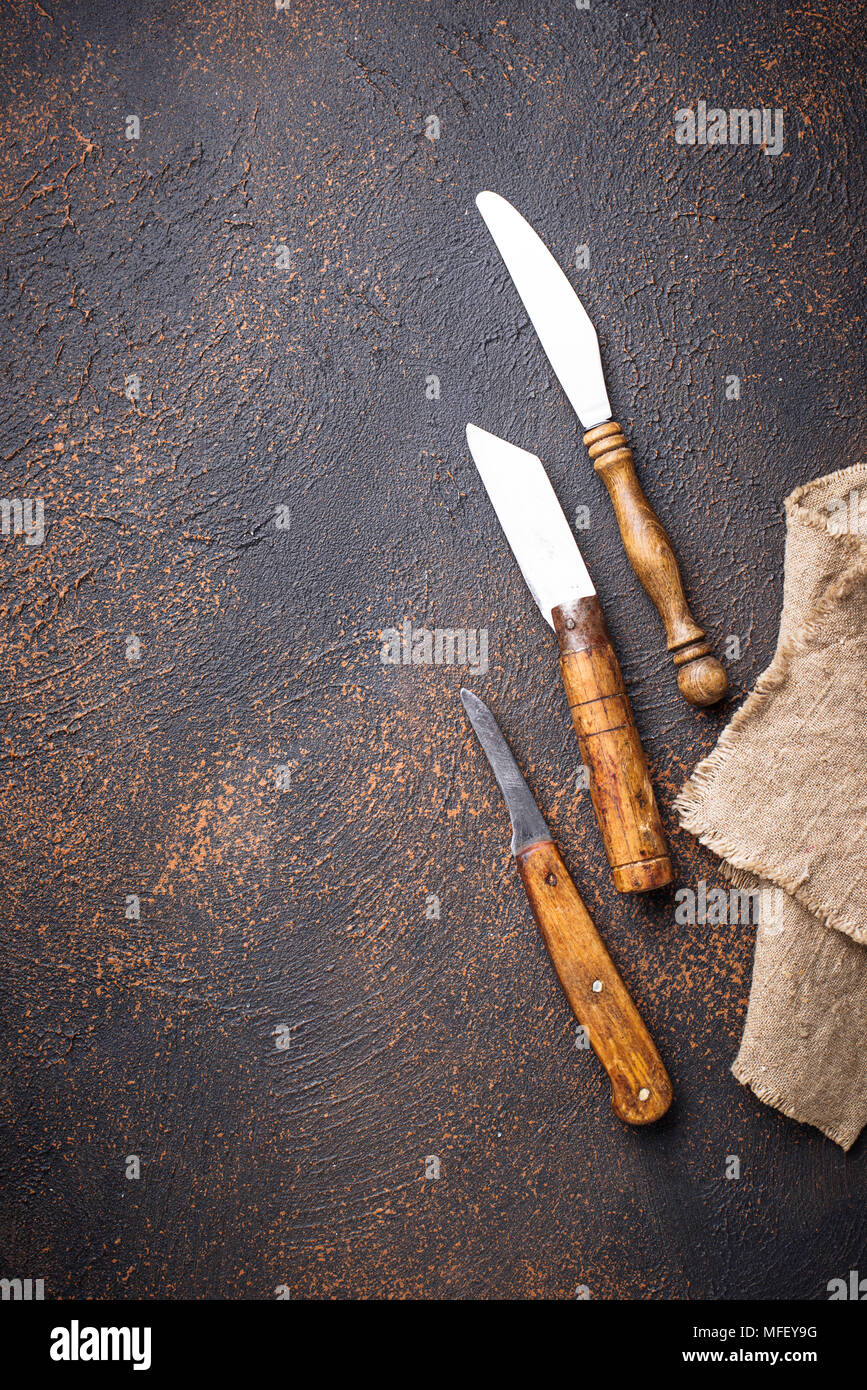 Old vintage knife hi-res stock photography and images - Alamy