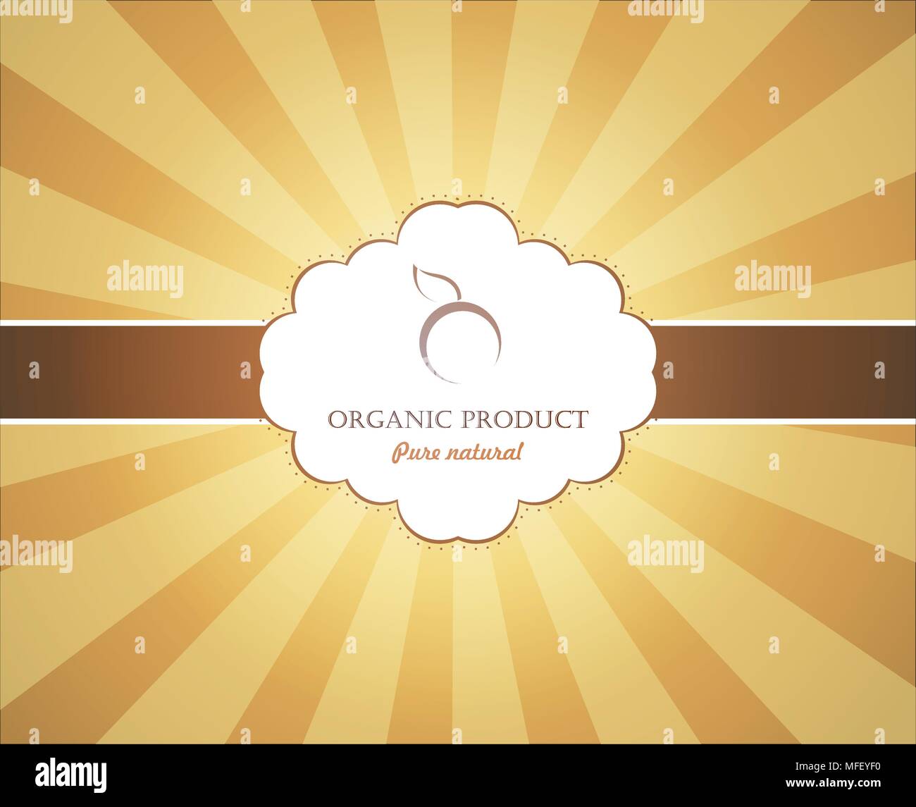 Pure Natural Organic Product Stock Vector Image & Art - Alamy