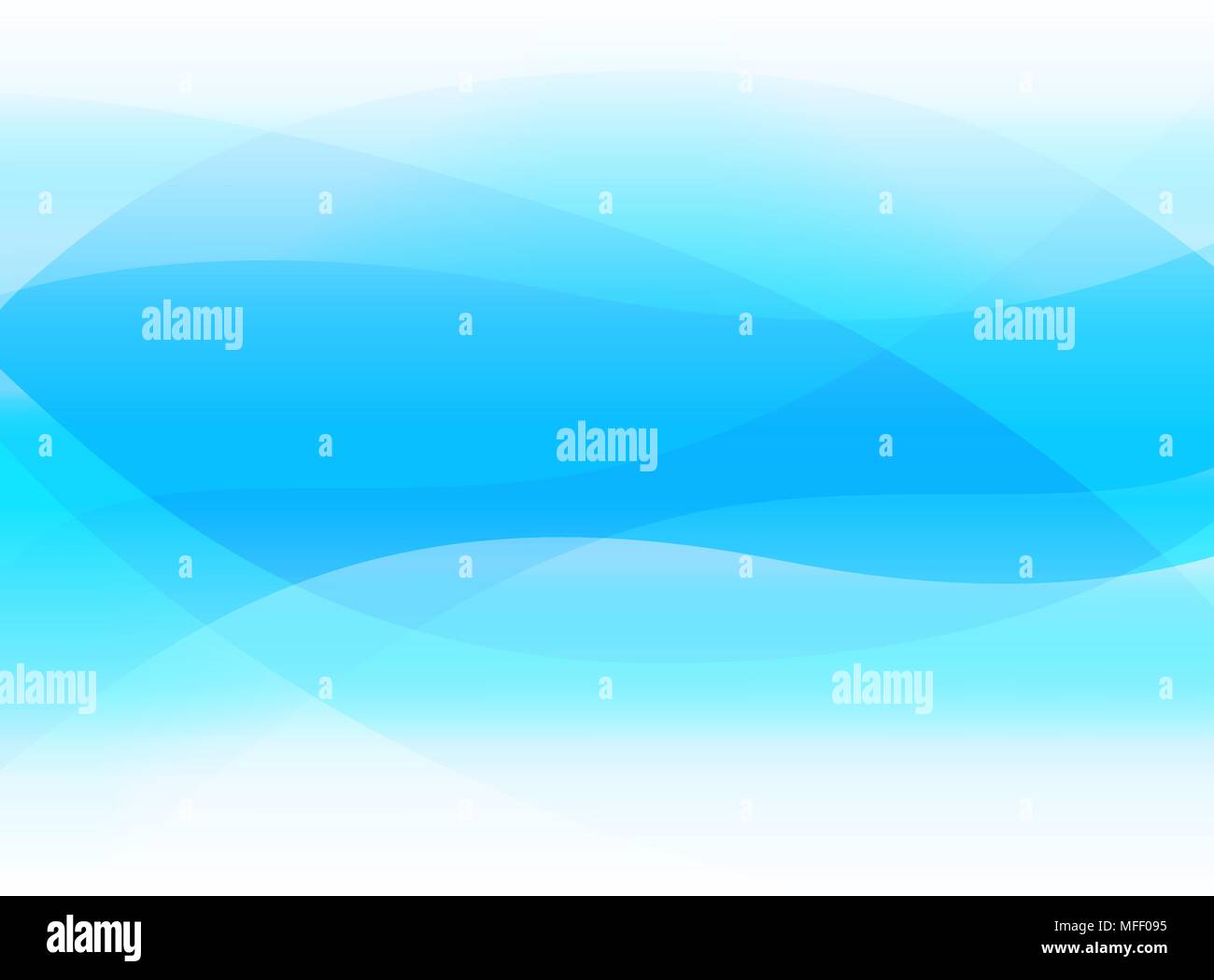Blue Abstract Background, Vector Illustration with Wave Lines Stock ...