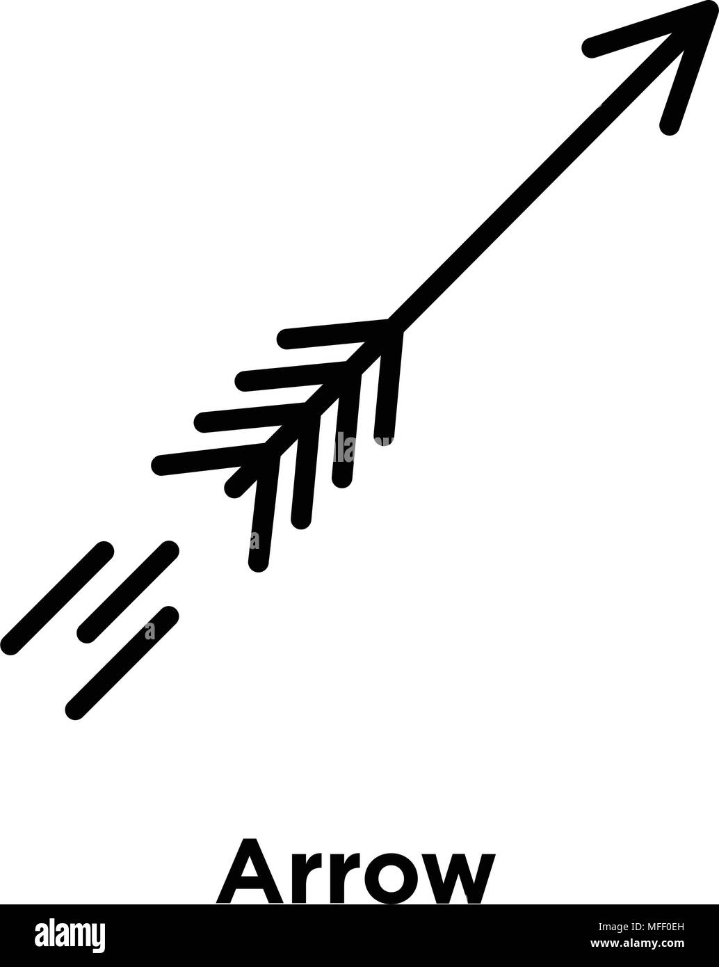 Arrow icon isolated on white background, vector illustration Stock ...