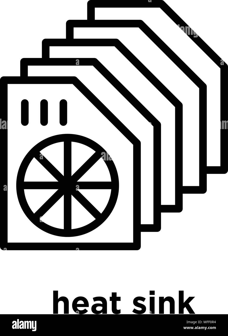 heat sink icon isolated on white background, vector illustration Stock Vector Image & Art Alamy