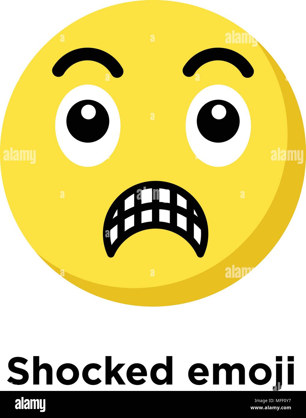 Shocked emoji icon vector vectors hi-res stock photography and images -  Alamy