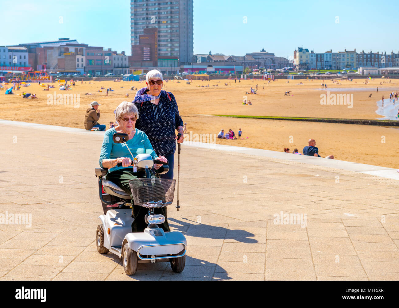 Elderly women beach hi-res stock photography and images - Alamy