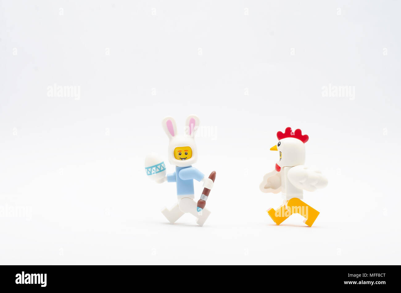 Lego bunny store suit guy