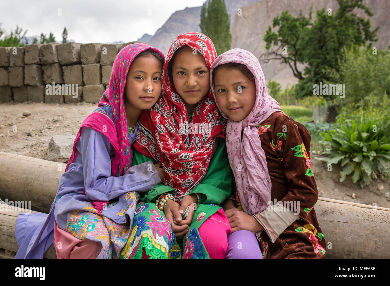 A girl in the nubra valley in ladakh hi-res stock photography and