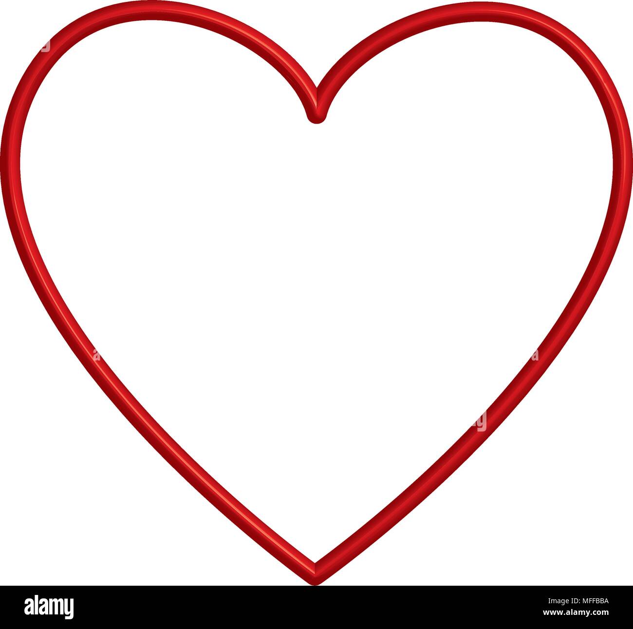 love heart icon vector Stock Vector Image & Art - Alamy
