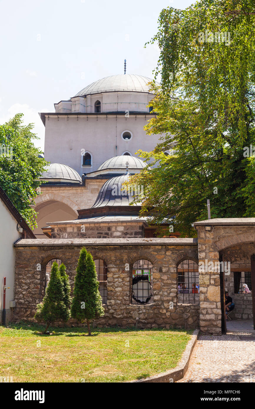 Domes of the Gazi Husrev-beg's Mosque, Sarajevo, Bosnia and Herzegovina Stock Photo