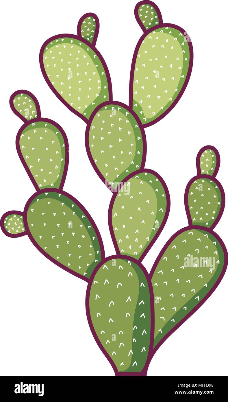 tropical cactus nature desert plant Stock Vector Image & Art - Alamy