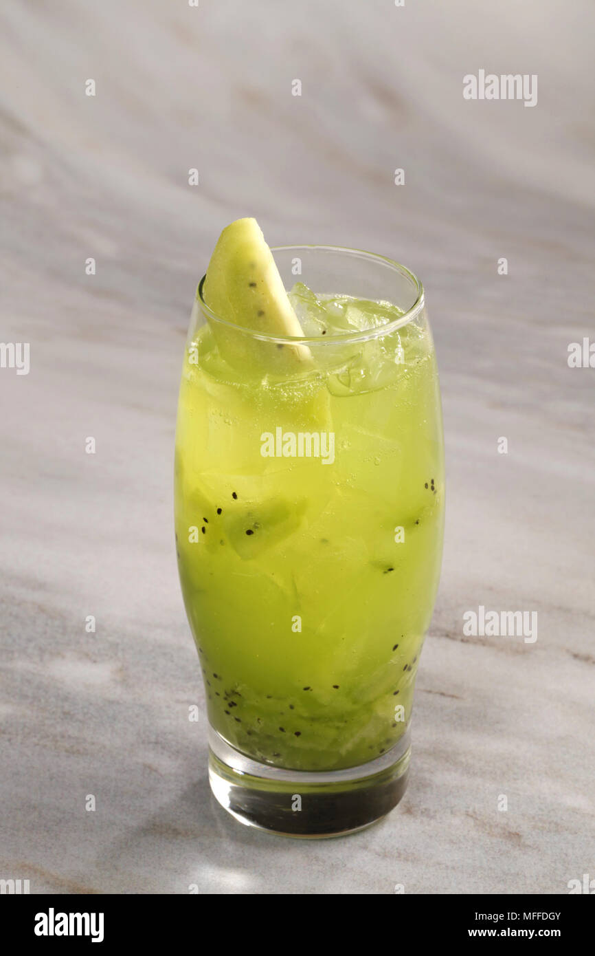 kiwi iced tea Stock Photo Alamy