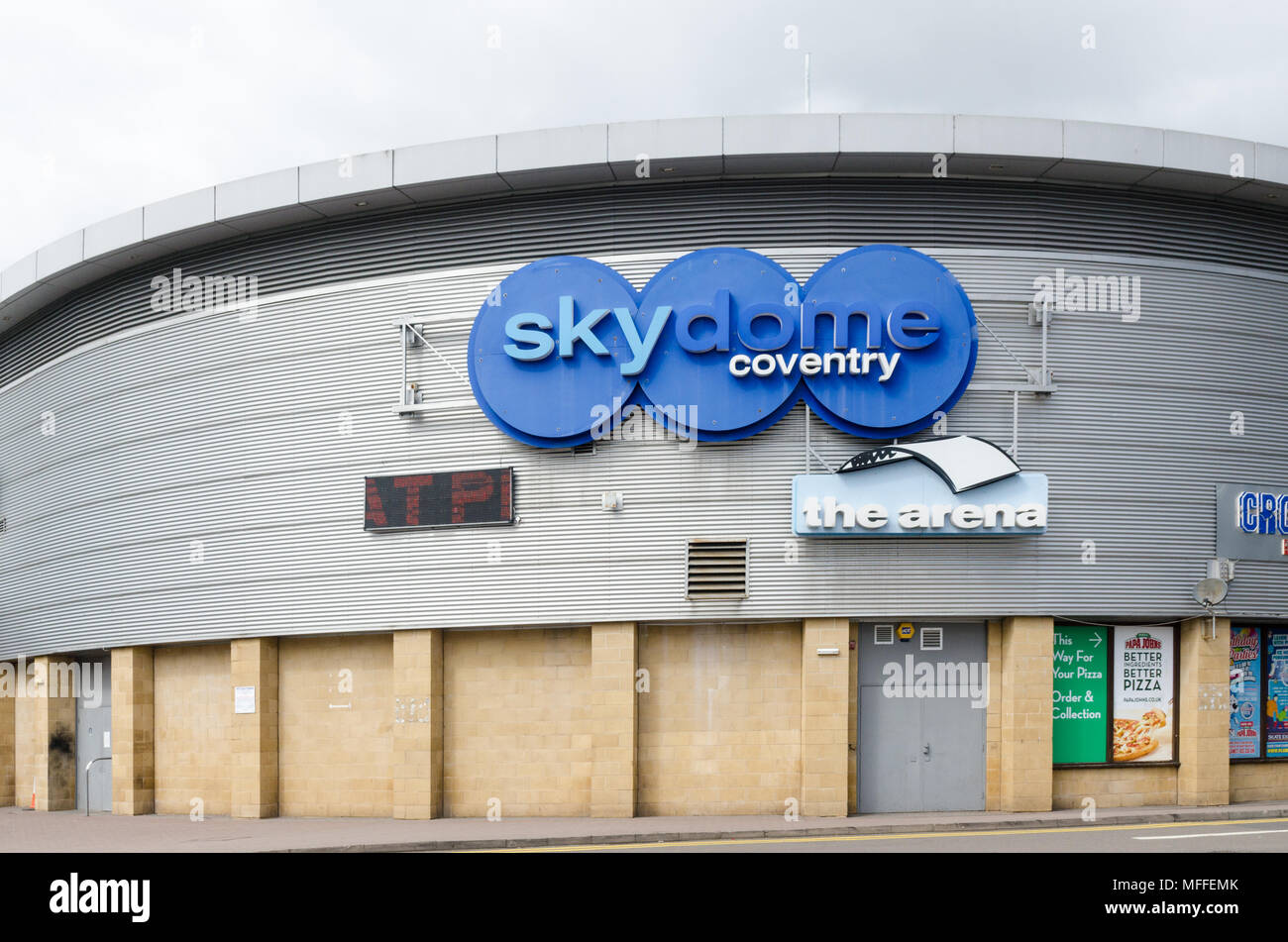 Sky Dome Arena in the centre of Coventry which hosts live events and is home to Coventry Blaze Ice Hockey Team Stock Photo