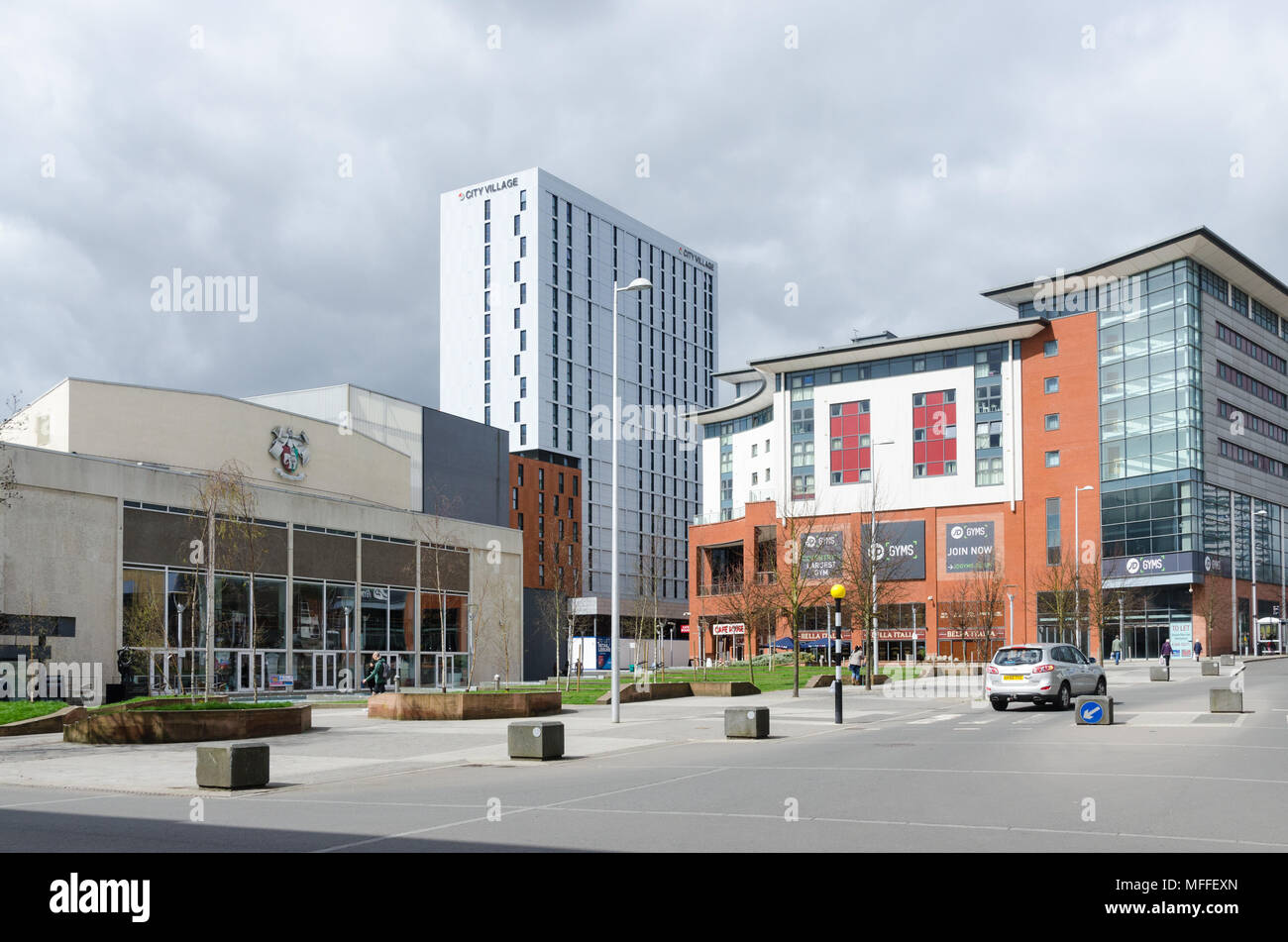 The Belgrade Theatre in Belgrade Square, Coventry, UK Stock Photo Alamy