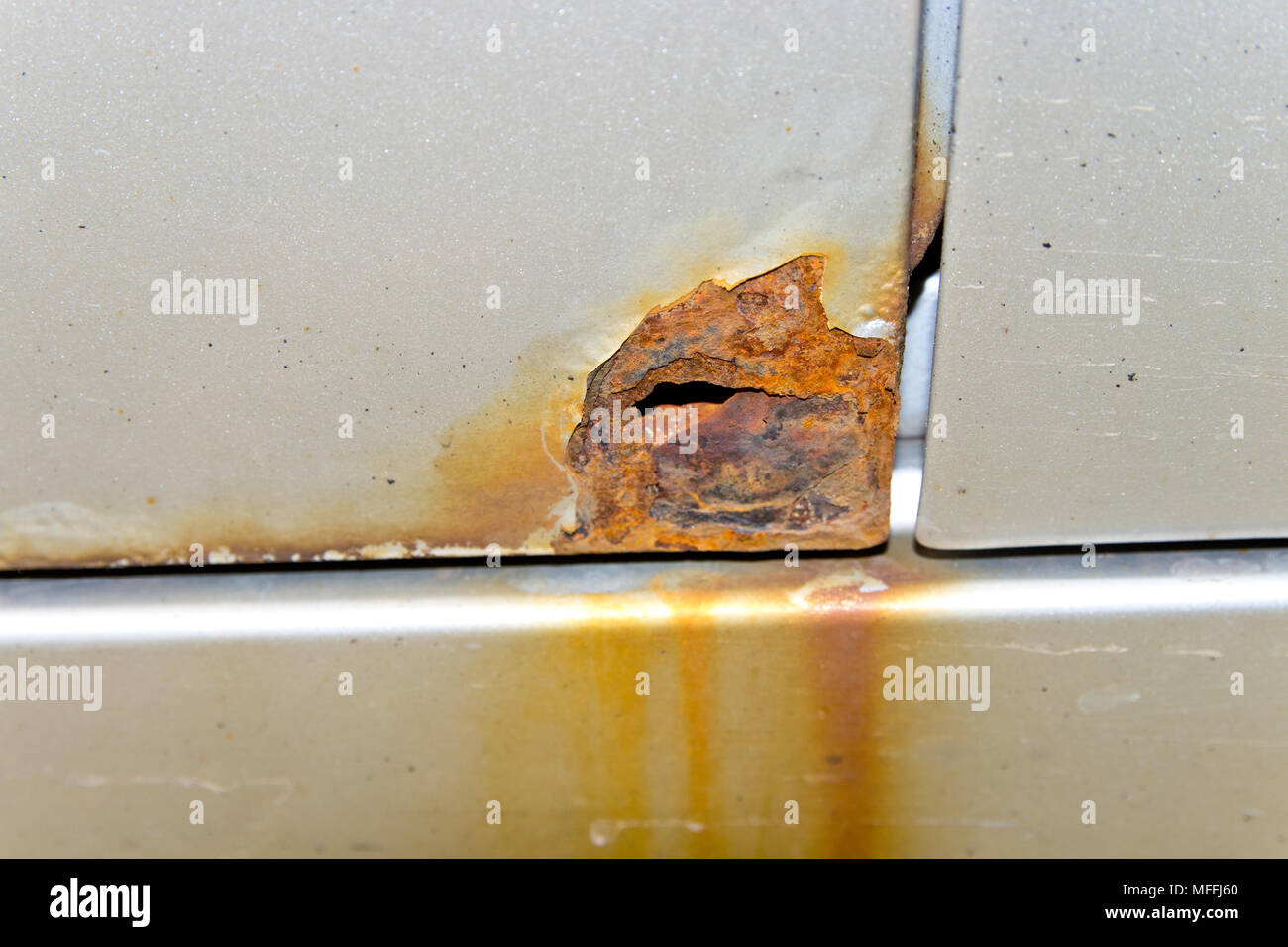 rust on car door Stock Photo Alamy