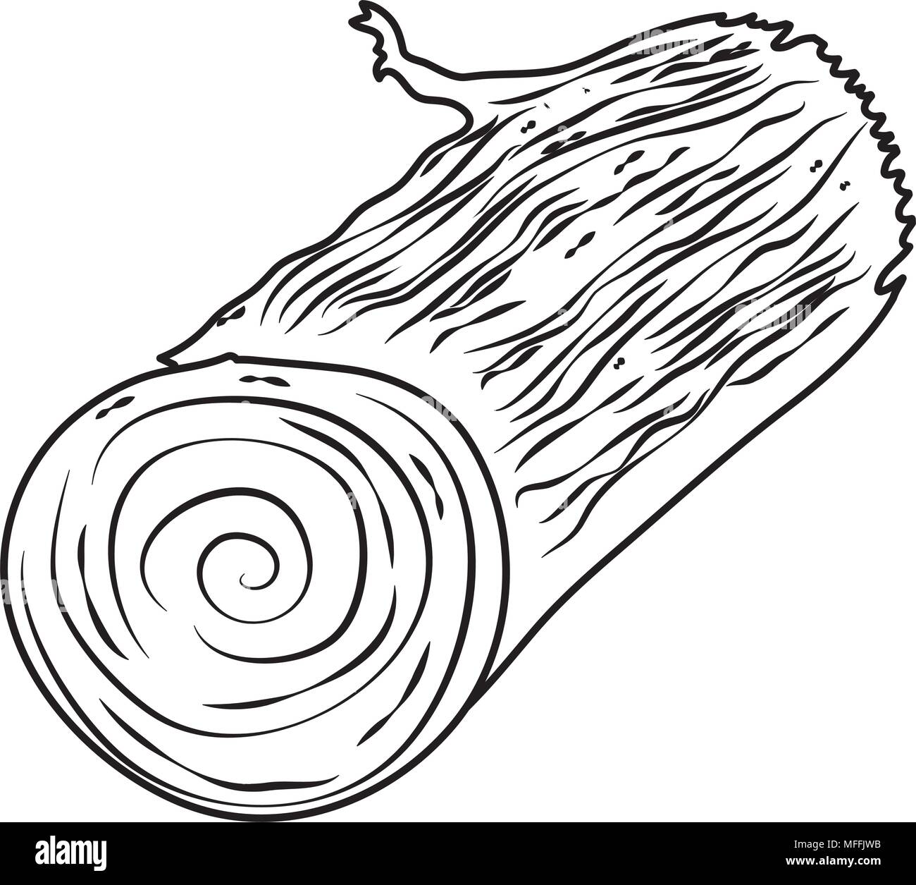 Log Vector Rustic Line line natural wooden log exotic texture Stock Vector Image & Art - Alamy