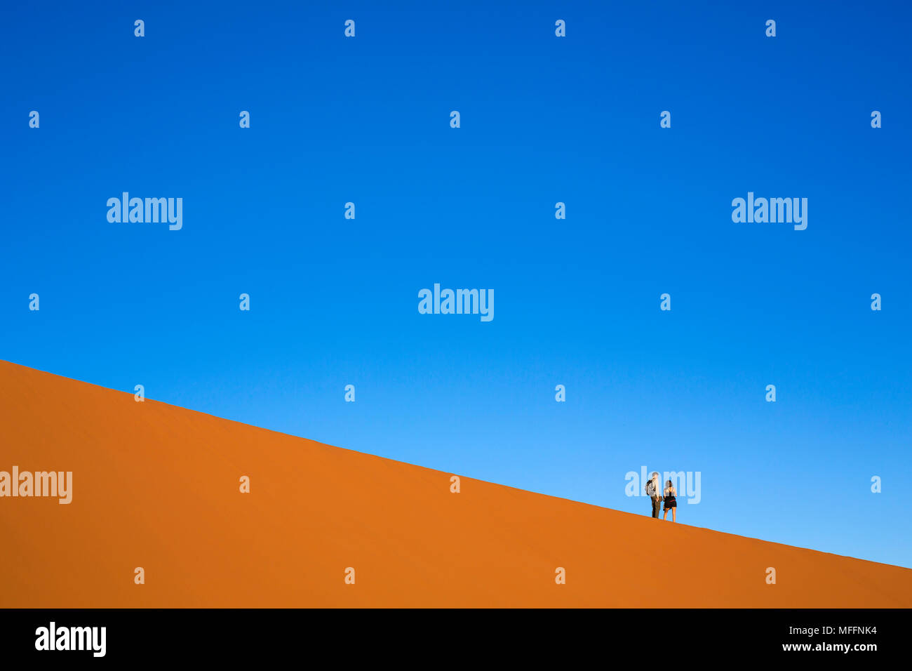 Tourists climbing Dune 45 Sossusvlei.Namibia Stock Photo - Alamy