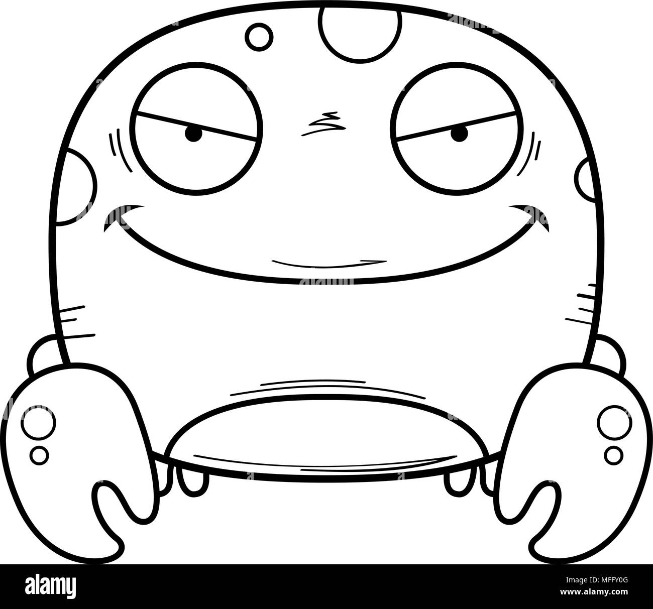 Cartoon crab Black and White Stock Photos & Images - Alamy