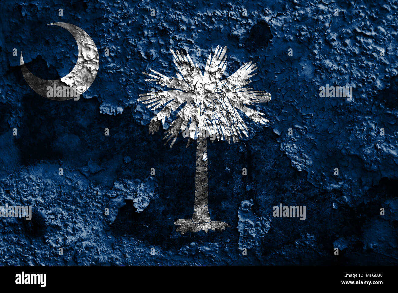 South Carolina state grunge flag, United States of America Stock Photo ...