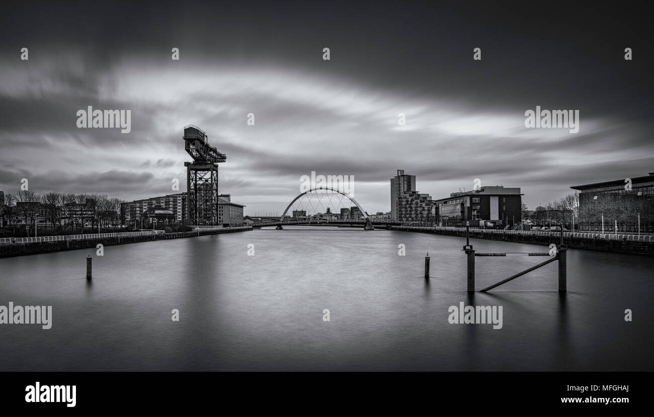 The River Clyde, Glasgow, Scotland, United Kingdom Stock Photo