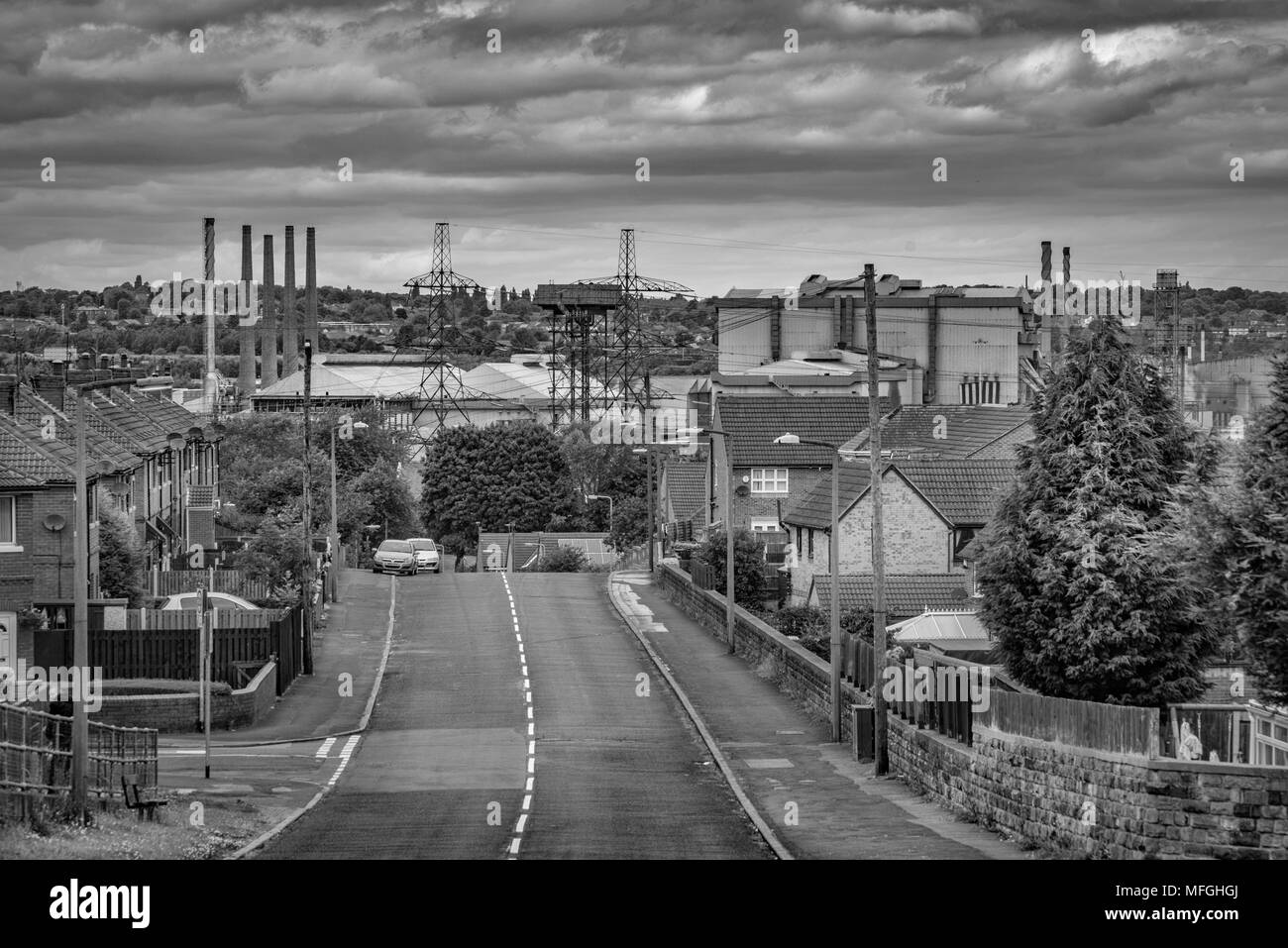 Aldwarke Steel Plant, Rotherham, South Yorkshire. Stock Photo