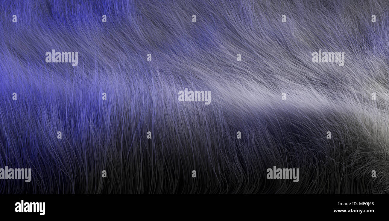 3D Rendering Of Realistic Looking Animal Hair Fur Closeup Stock Photo