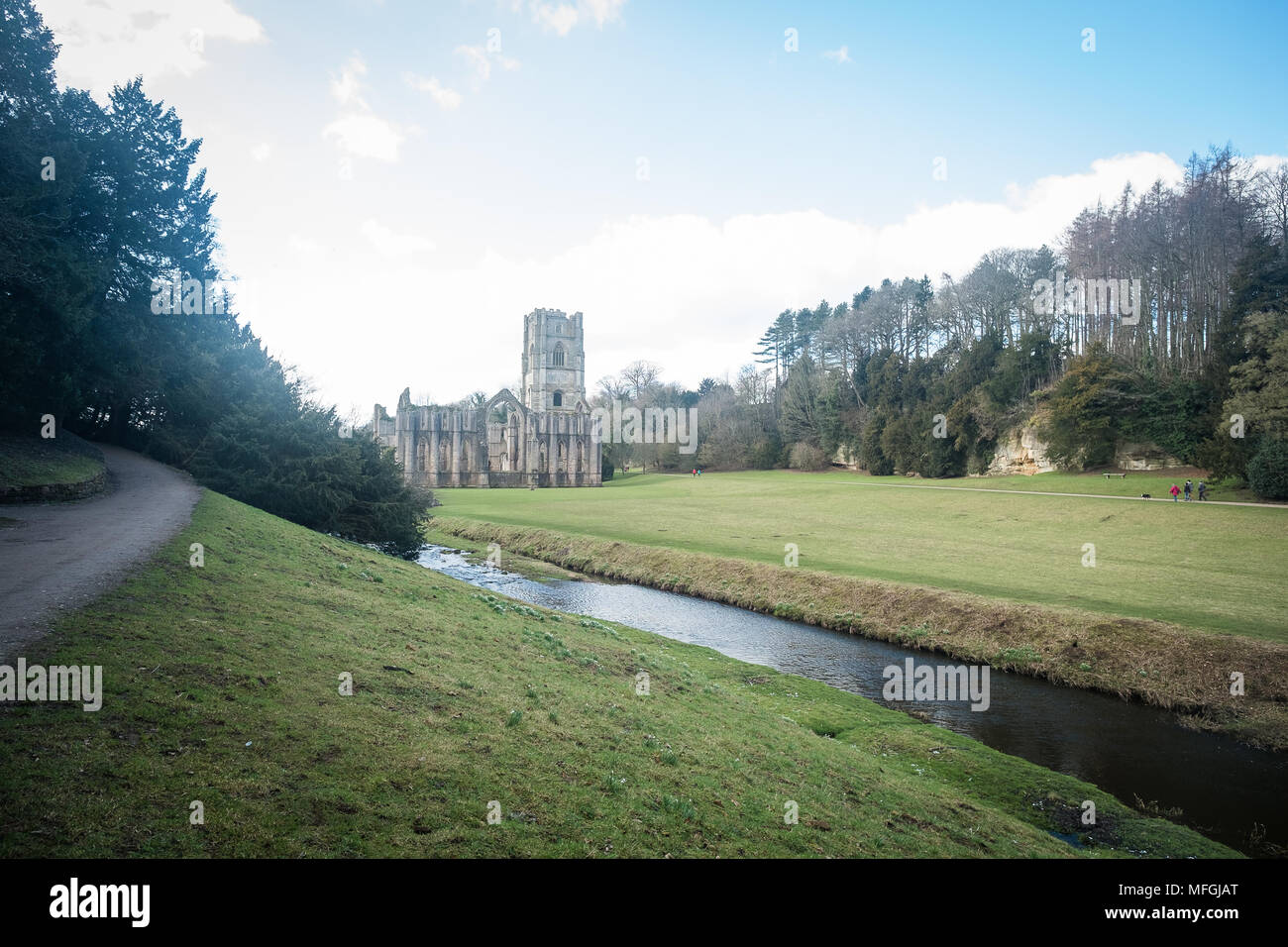 Fountains Abbey, National Trust property, Studley Royal, North