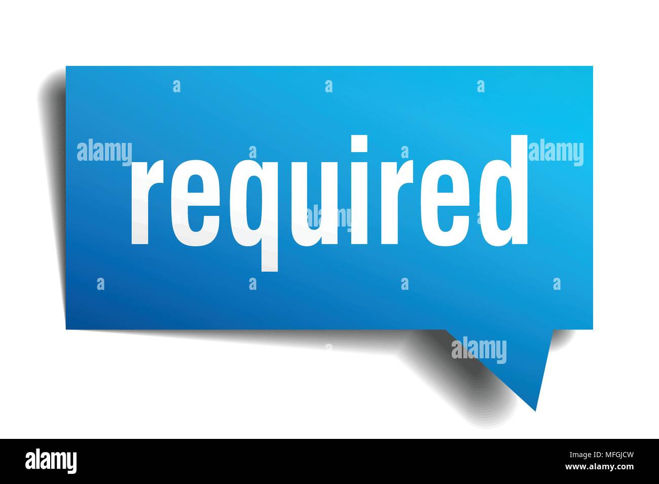 Required Blue Vector required blue 3d square isolated speech bubble Stock Vector Image & Art ...